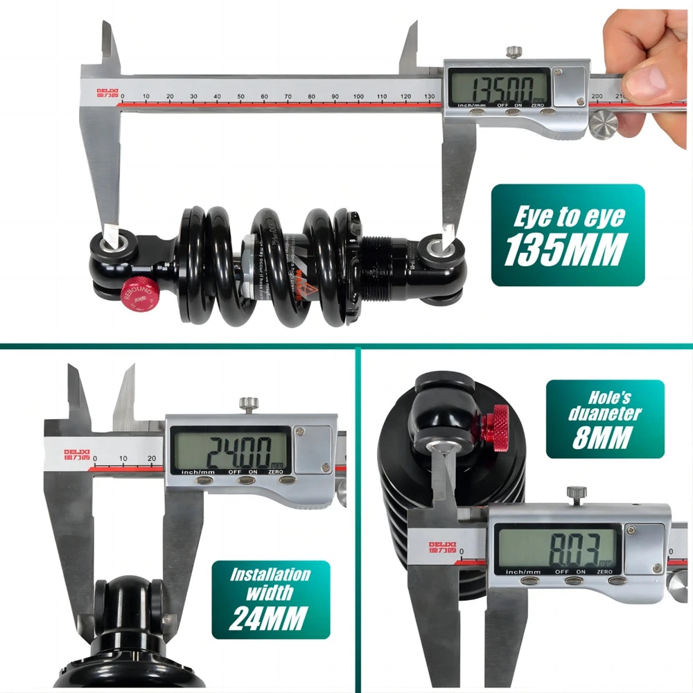 KKE 135mm 2000LBS/IN Variable Damping Shock Absorber