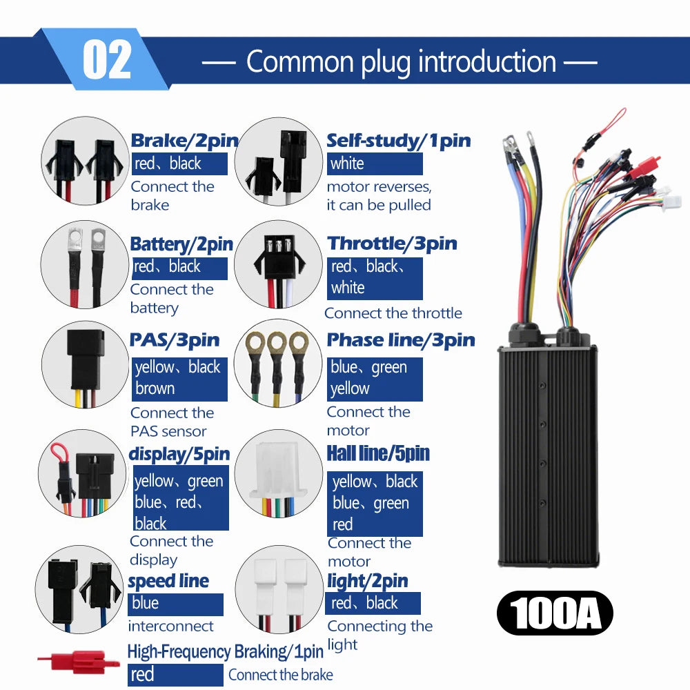 MTX39 E bike Conversion Kit 72V 5000W Rear Dropout 150mm