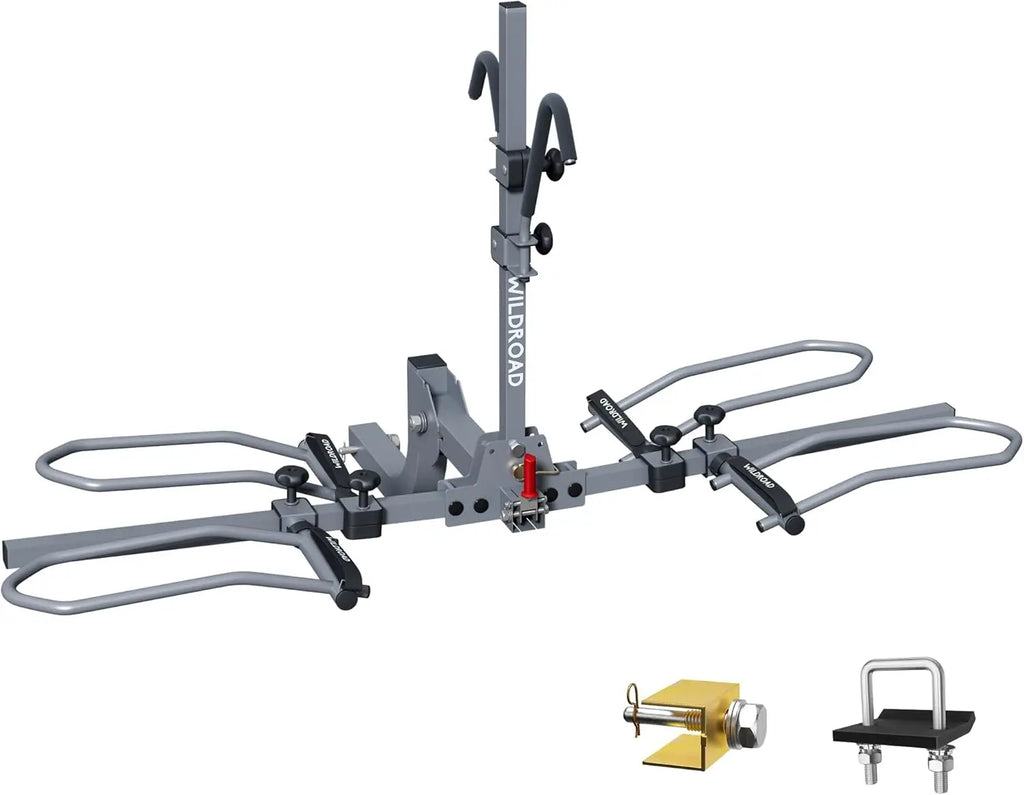 Foldable 2-Bike Hitch Rack for Car